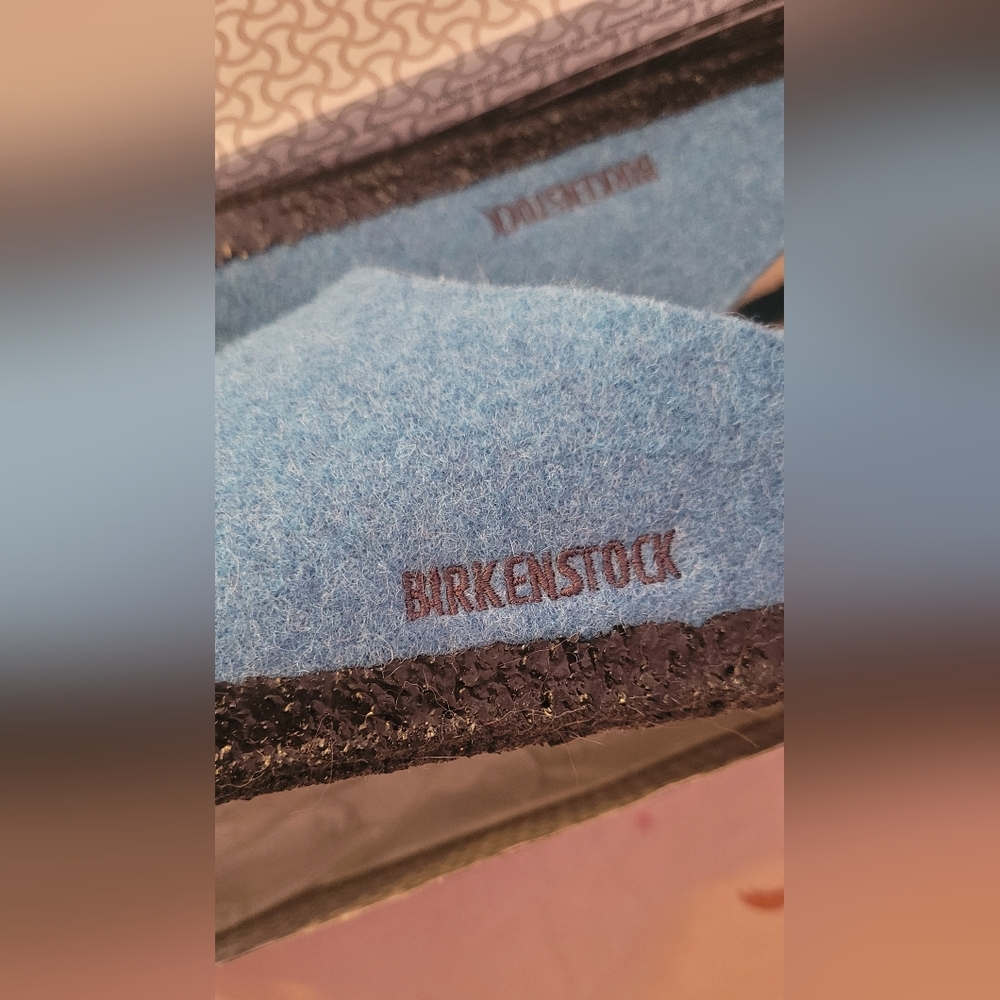 Birkenstock Blue Zermatt Rivet Clogs Size 38 - Picture 3 of 5